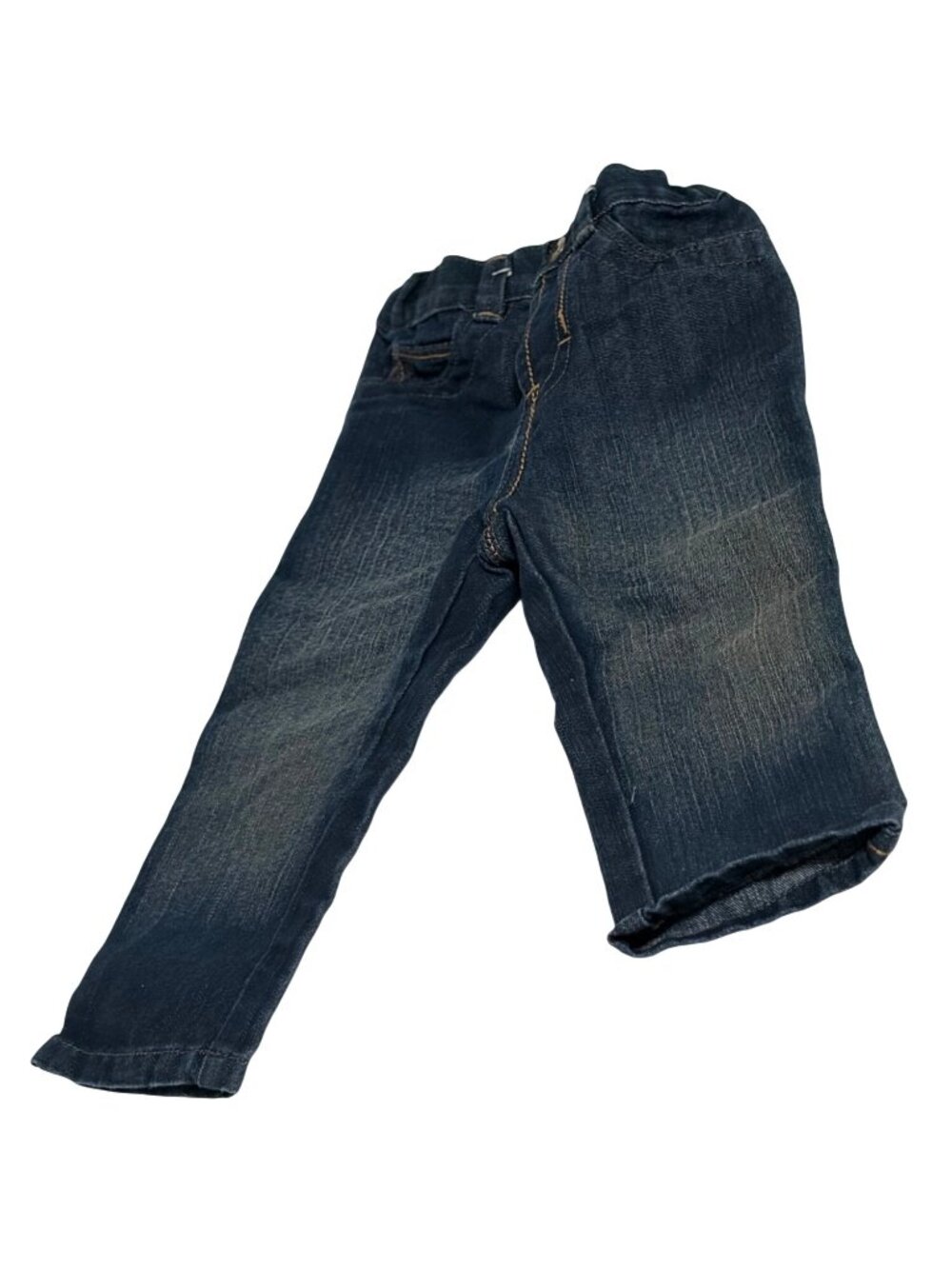 Wrangler Girls Infant Baby Size 18 Months Blue Denim Jeans Adjustable Waist